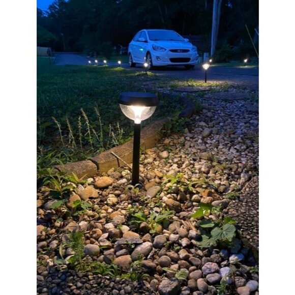 8 Pack Solar Pathway Lights, Solar Lights Outdoor, Warm White Solar Pathway - Picture 3 of 3
